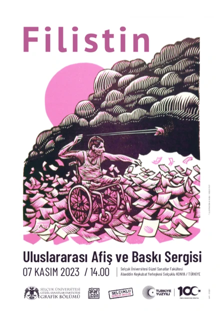 ‘FİLİSTİN Uluslararası Afiş ve Baskı Sergisi’ açıldı